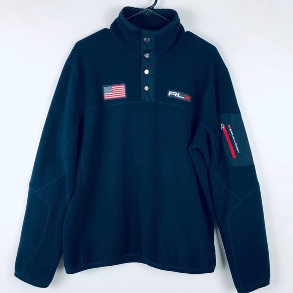 Vintage 2000’s Ralph Lauren RLX Fleece Sweatshirt - Picture 1 of 5